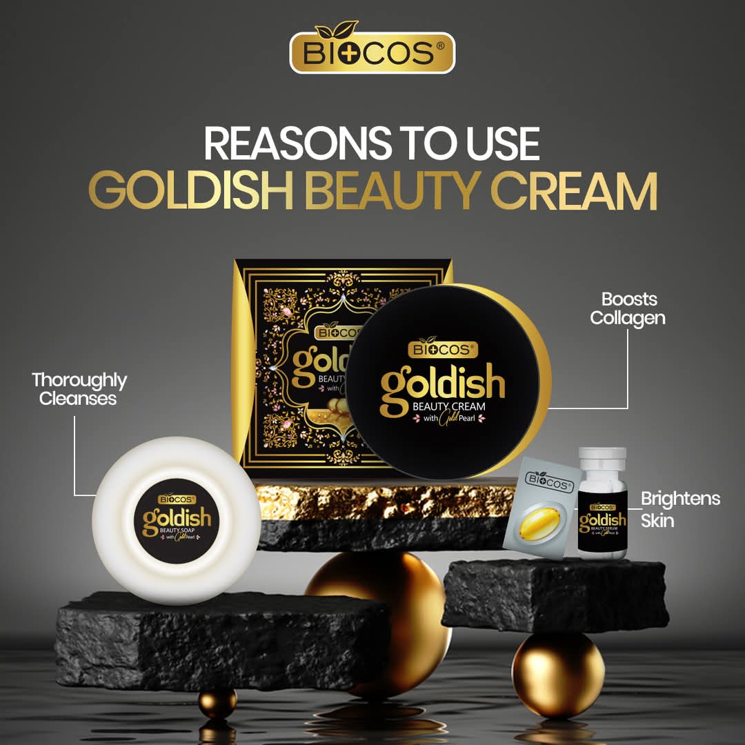 Biocos Goldish Ligtening Beauty Cream with Gold Pearl