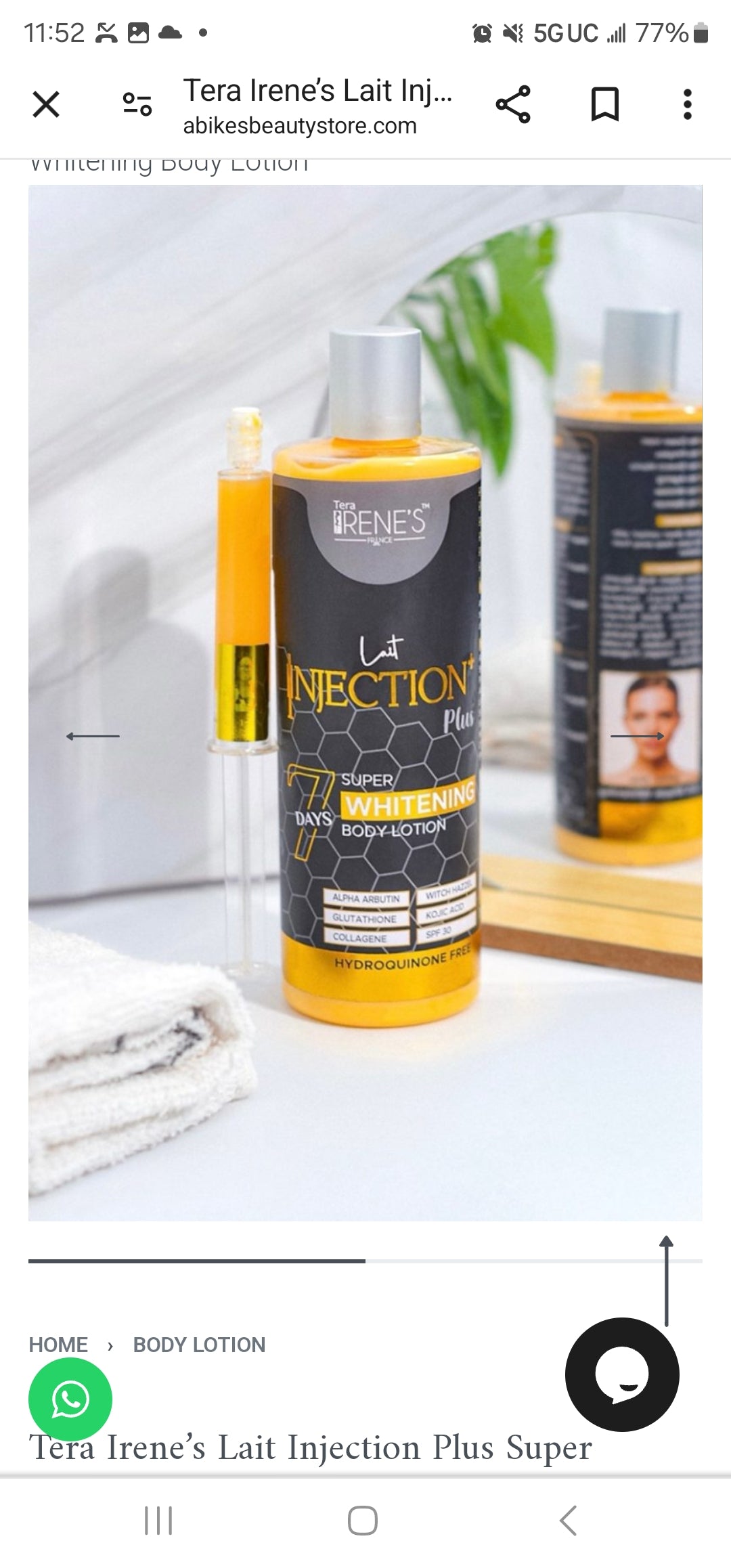 Tera Irene Injection Lotion