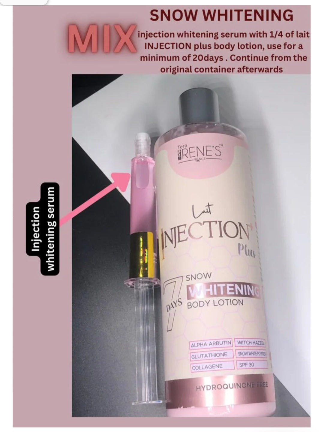 Tera Irene Snow Lotion Pink