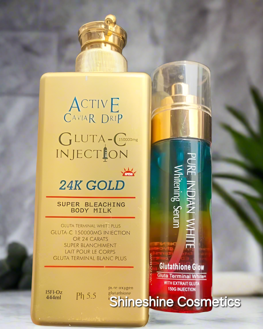 Active Caviar Drip Gold Lotion & Pure Indian Serum