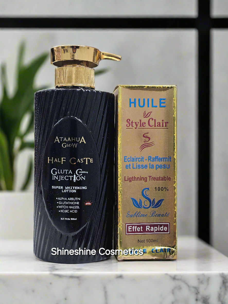 Ataahuwa Glow Brightening Lotion & Style Clair Ligtening Oil