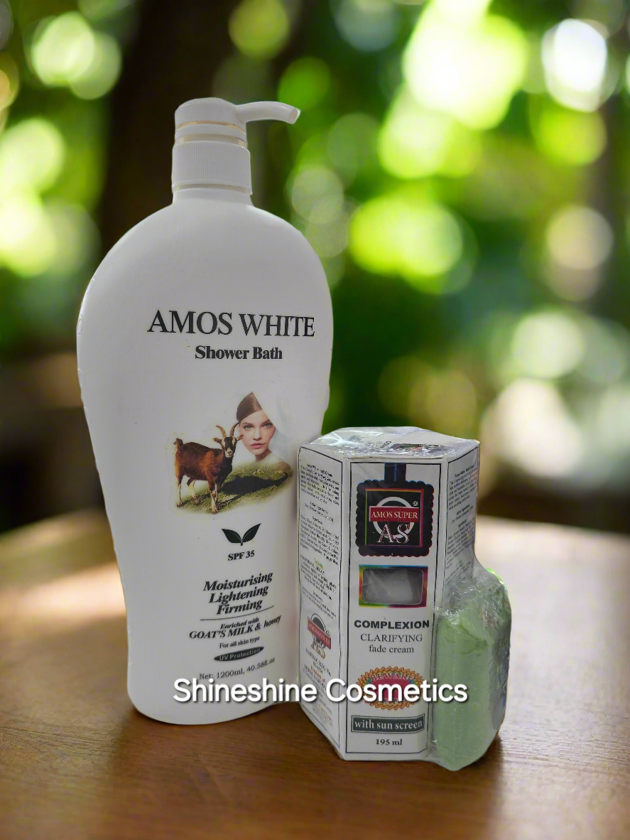 Amos Clarifying Lotion & Amos White Lightening Body Wash