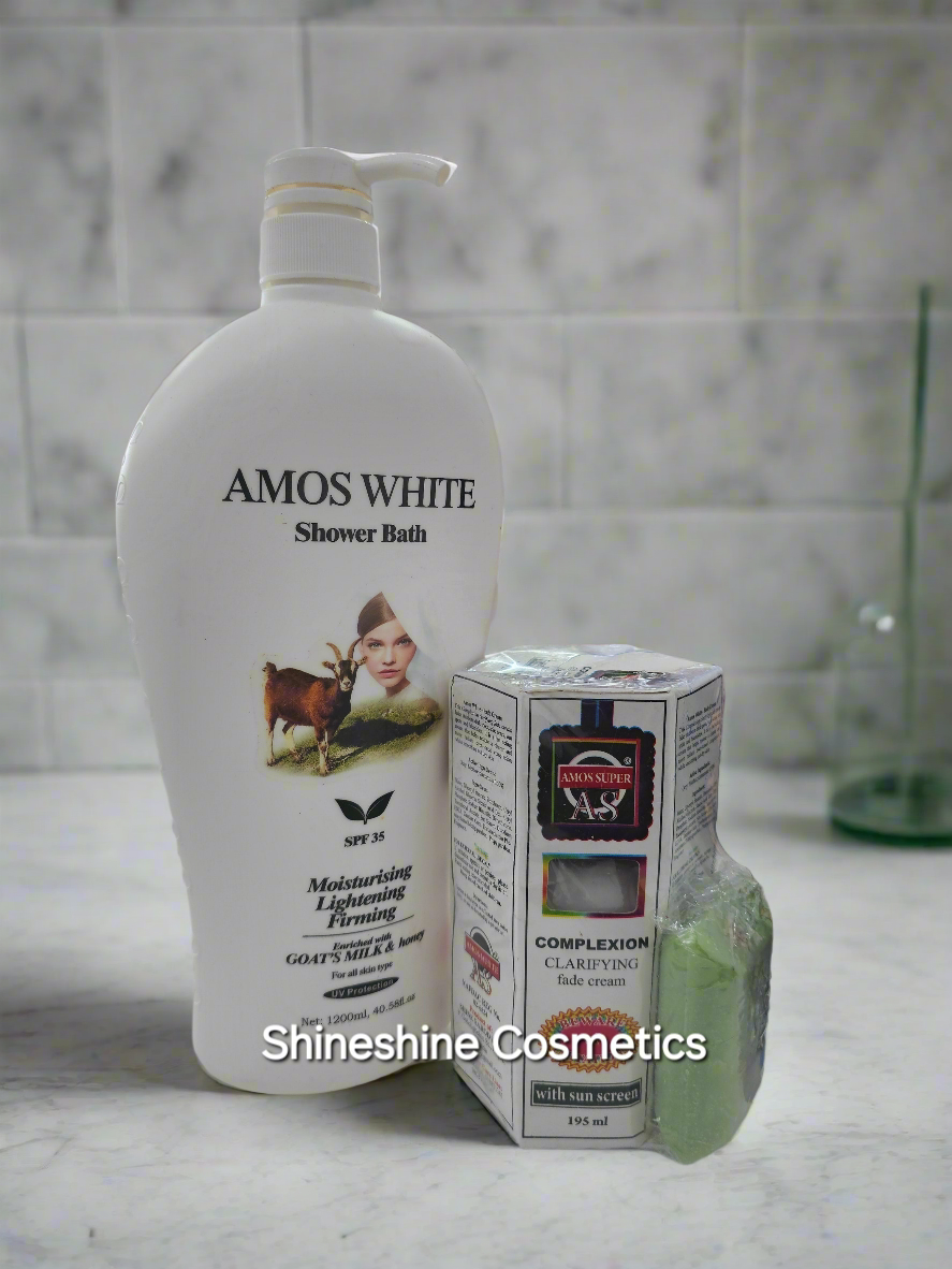 Amos Clarifying Lotion & Amos White Lightening Body Wash