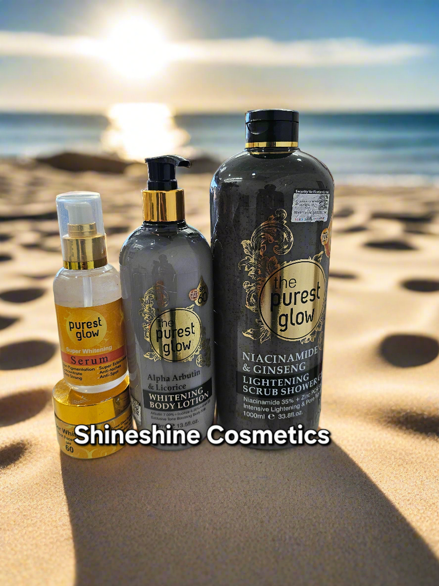 Purest Glow Niacinamide Set Lotion,Body wash, Oil and Face Cream