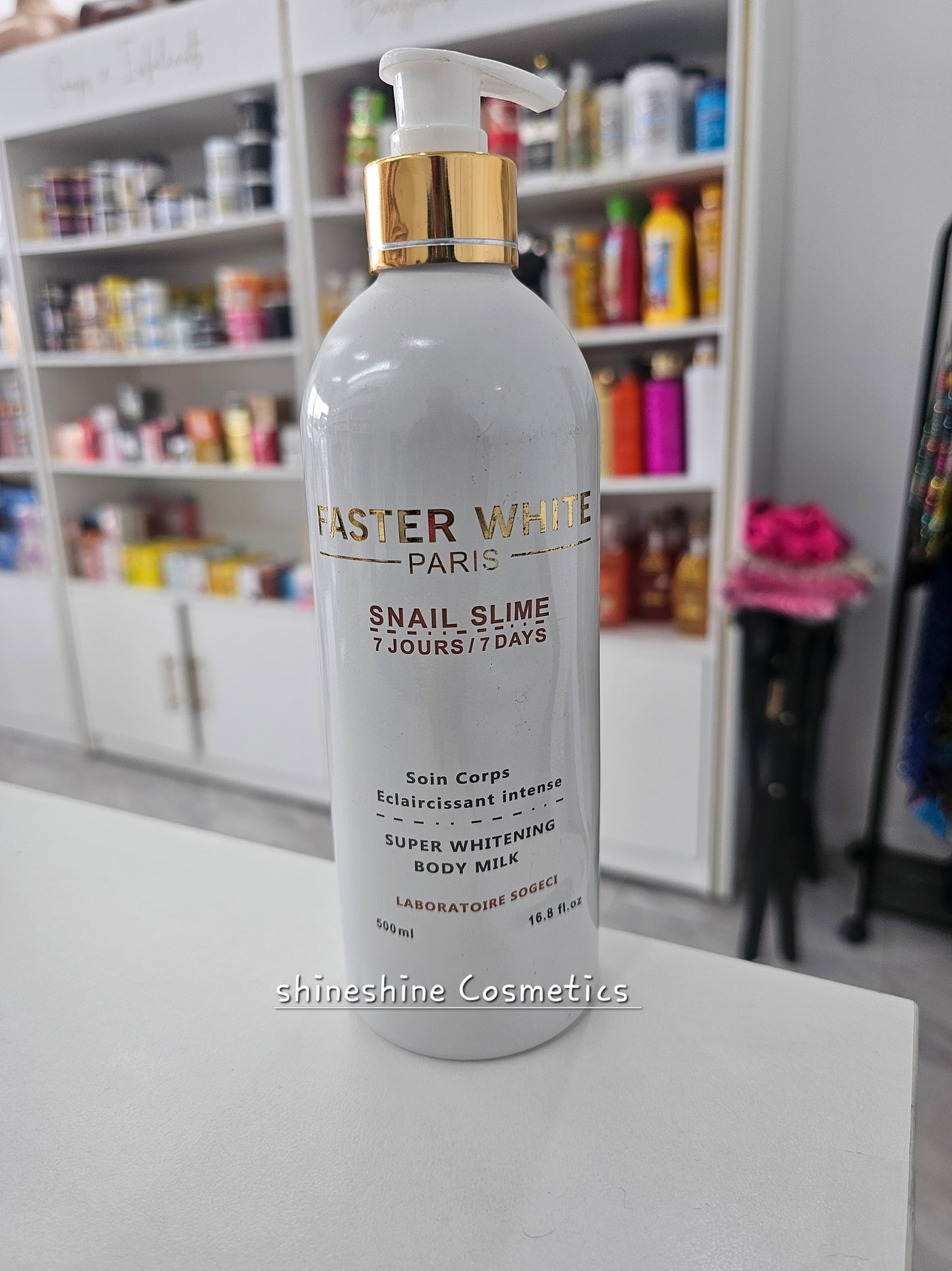 Faster White Snail Slime Carrot  7 Days Lotion