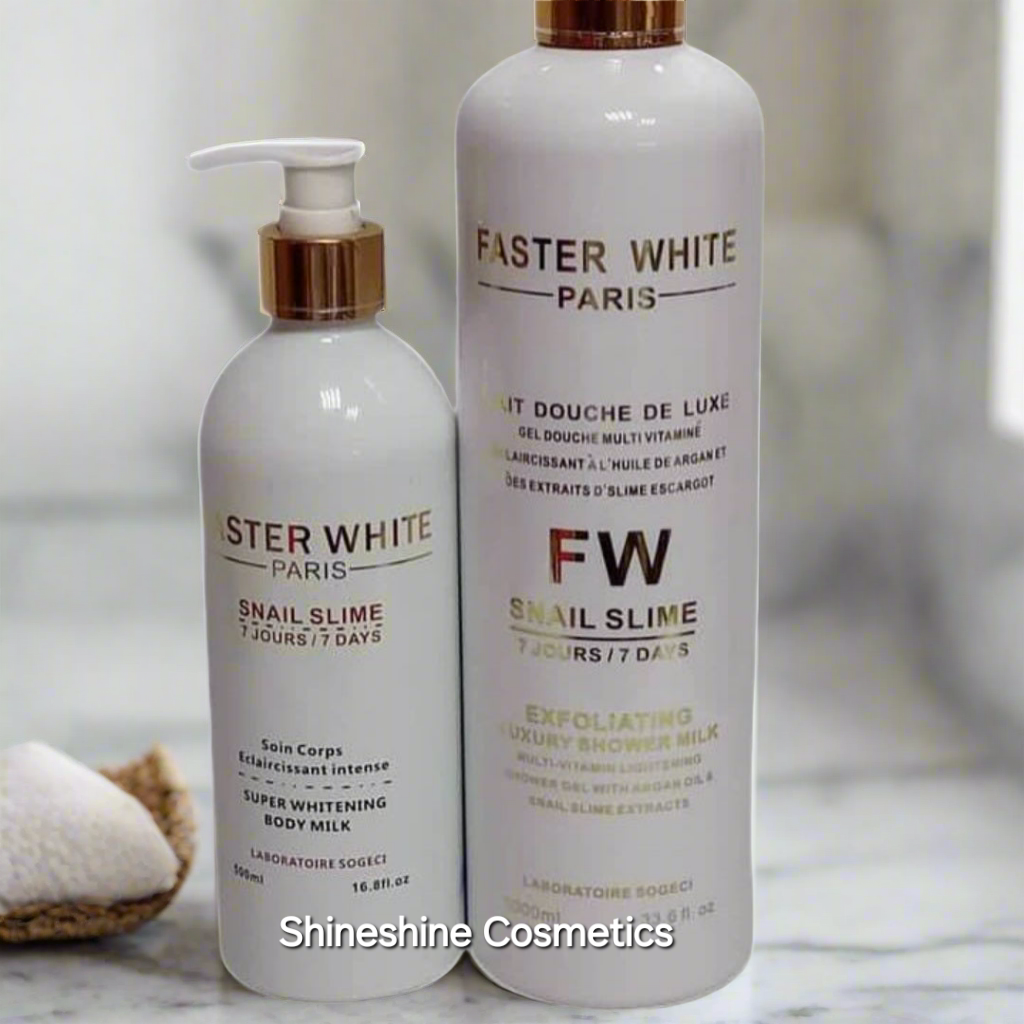 Faster White Snail Slime Super Lightening Lotion & Shower Gel