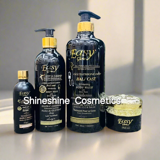 Eazy Glow Gluta Drip Set Lotion,Serum,Face Cream and Body wash