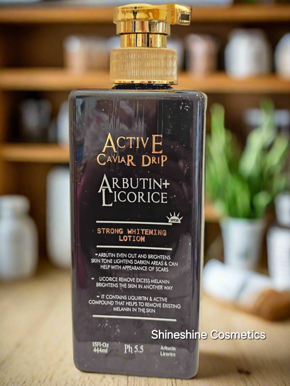 Active Caviar Drip Arbutin & Licorice Brightening Lotion