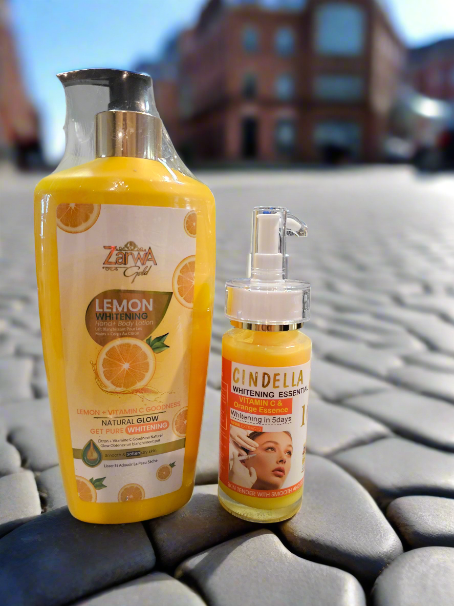 Zarwa Lemon Lotion + Cindella Vitamin C Oil