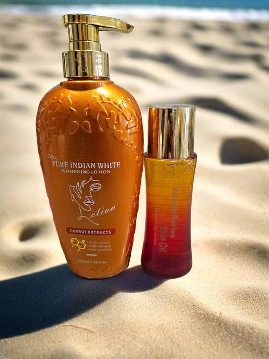 Pure Indian White Ligtening Lotion & Beauty Series Ligtening Oil