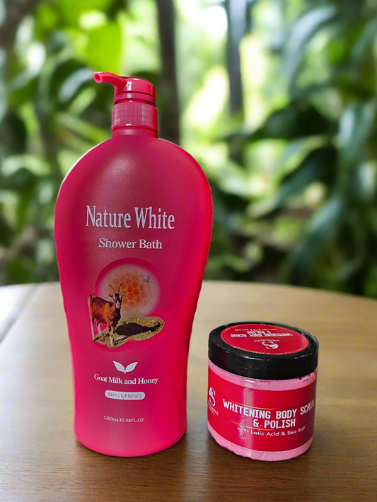 Nature White Body Wash & Scrub