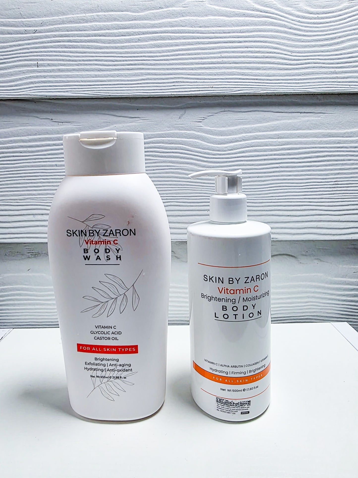 Skin By Zaron Vit C Lotion & Body Wash