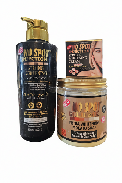 glutathione iv lasts how long No Spot Set Lotion Face cream and soap – Shineshine Cosmetics