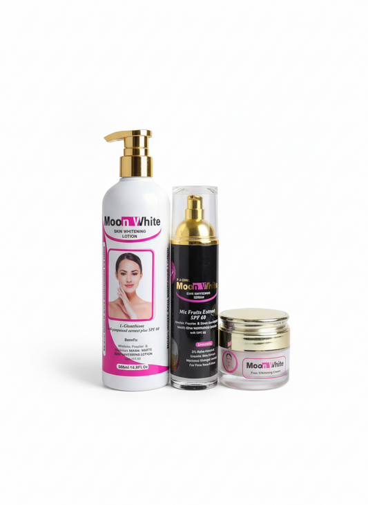 Moon White Set Lotion, Serum & Face Cream