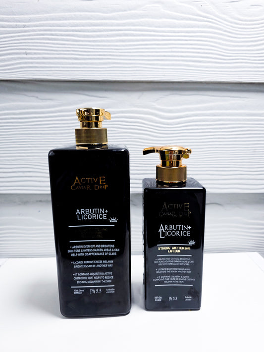 Active Caviar Licorice+Arbutin Lightening Lotion & Body Wash