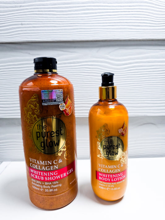Purest Glow Collagen & Vit C Ligtening Body Lotion & Body Wash