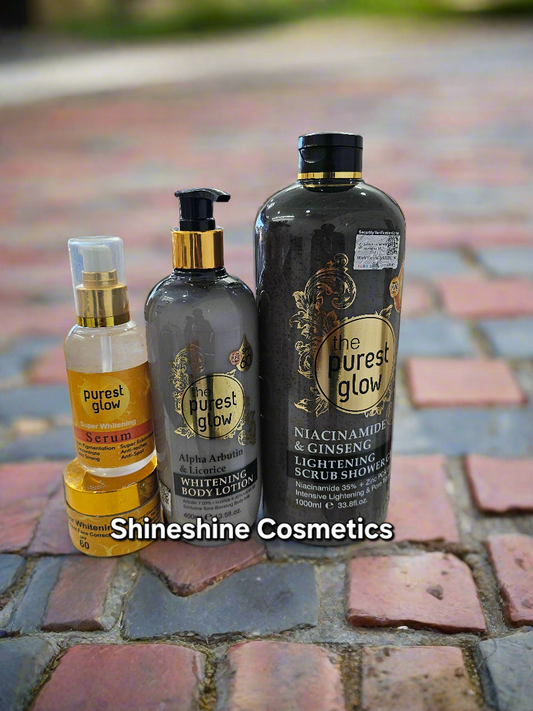 Purest Glow Niacinamide Set Lotion,Body wash, Oil and Face Cream