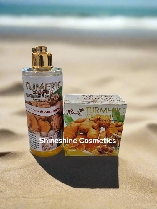 Soft 7 Tumeric Whitening Oil & Soft 7 Tumeric Soap