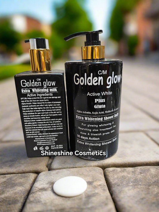 Golden Glow Active White Lotion and Body Wash