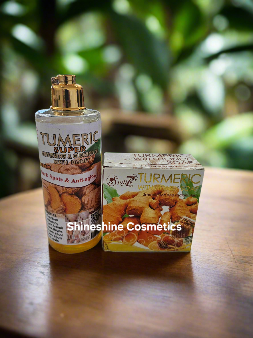 Soft 7 Tumeric Whitening Oil & Soft 7 Tumeric Soap